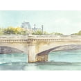 thumbnail image 2 of Harper, Ethan 14x12 Gold Ornate Wood Framed with Double Matting Museum Art Print Titled - French Bridge Study III, 2 of 4
