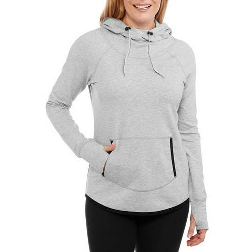 Danskin Now - Women's Active Hoodie Pullover with Thumb Holes - Walmart ...