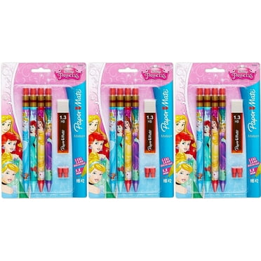 Paper Mate Mates Disney Princess Mechanical Pencil, 4-Pack (1928096) Set of 3 Packages - 12 Pencils