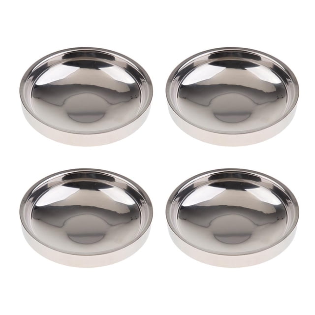 GUOOL 4 Pieces Dinner Dish Plate Dinnerware Kitchen Tableware Round 14cm(5.5in)