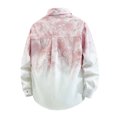 thumbnail image 3 of Xzbqbs Jackets for Men Button Down Y2k Hip Hop Streetwear Coat Fashion Gradient Print Shacket Casual Lightweight Lapel Jacket, 3 of 3