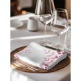thumbnail image 6 of Pink Eucalyptus Leaves Cloth Napkins Set of 6 Reusable Dinner Napkins, Summer Botanical Watercolor Cocktail Napkin Washable Table Napkins for Wedding/Holiday Party/Baby Shower 20"x20", 6 of 7