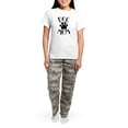 thumbnail image 4 of CafePress - Dog Mom Paw Women's Light Pajamas - Women's Short Sleeve Print T-Shirt and Pants Light Cotton Pajama Set, 4 of 7