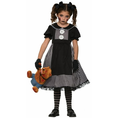 Halloween Child Dark Rag Doll Costume