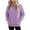Purple, variant on Tqcoqu Women's Corduroy Buttoned Stand Collar Sweatshirt,Oversized Long Sleeve Casual Tops with Kangaroo Pocket,2026 Fall WinterTrendy Clothes,Army Green Women's S-XXL