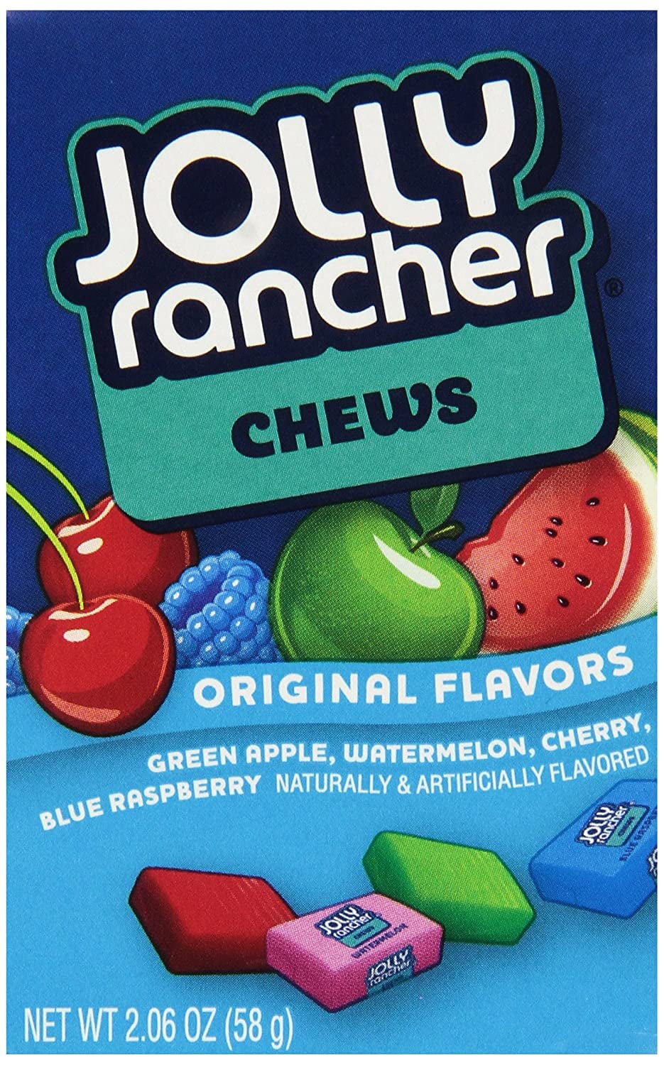 Hersheys Jolly Rancher Fruit Chews, 2.06Ounces (Pack of 12)