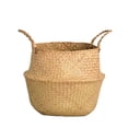thumbnail image 2 of Maceta, cesto para ropa, organizador de juguetes, bolsa de playa plegable con asa - Cesta multiusos para algas marinas - Solución de almacenamiento natural, 2 of 8