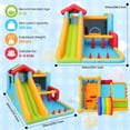 thumbnail image 6 of 11 in 1 Inflatable Bounce House for Big Kids, Indoor Outdoor Bouncy House with Large Pool Pit, 450W Blower, Obstacle Jumping Castle for Backyard Party Kids 3~12, 6 of 7