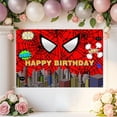 thumbnail image 3 of Red Spider Web Backdrop Party Decoration Supplies,7x5ft Super Heros Photo Decor Banner for Boys Baby Shower Birthday Party Photography Background, 3 of 3