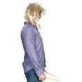 thumbnail image 2 of Garth SNL Character Halloween Cosplay Button Down Flannel Costume Shirt, 2 of 7