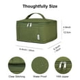 thumbnail image 3 of NOL Natural Organic Lifestyle Small Lunch Bag Mini Lunch Box Insulated Lunch Bag for Men/Women Leakproof Cooler Tote Bag Lightweight Nylon Waterproof Lunch Box For Work, Amy green, 3 of 8