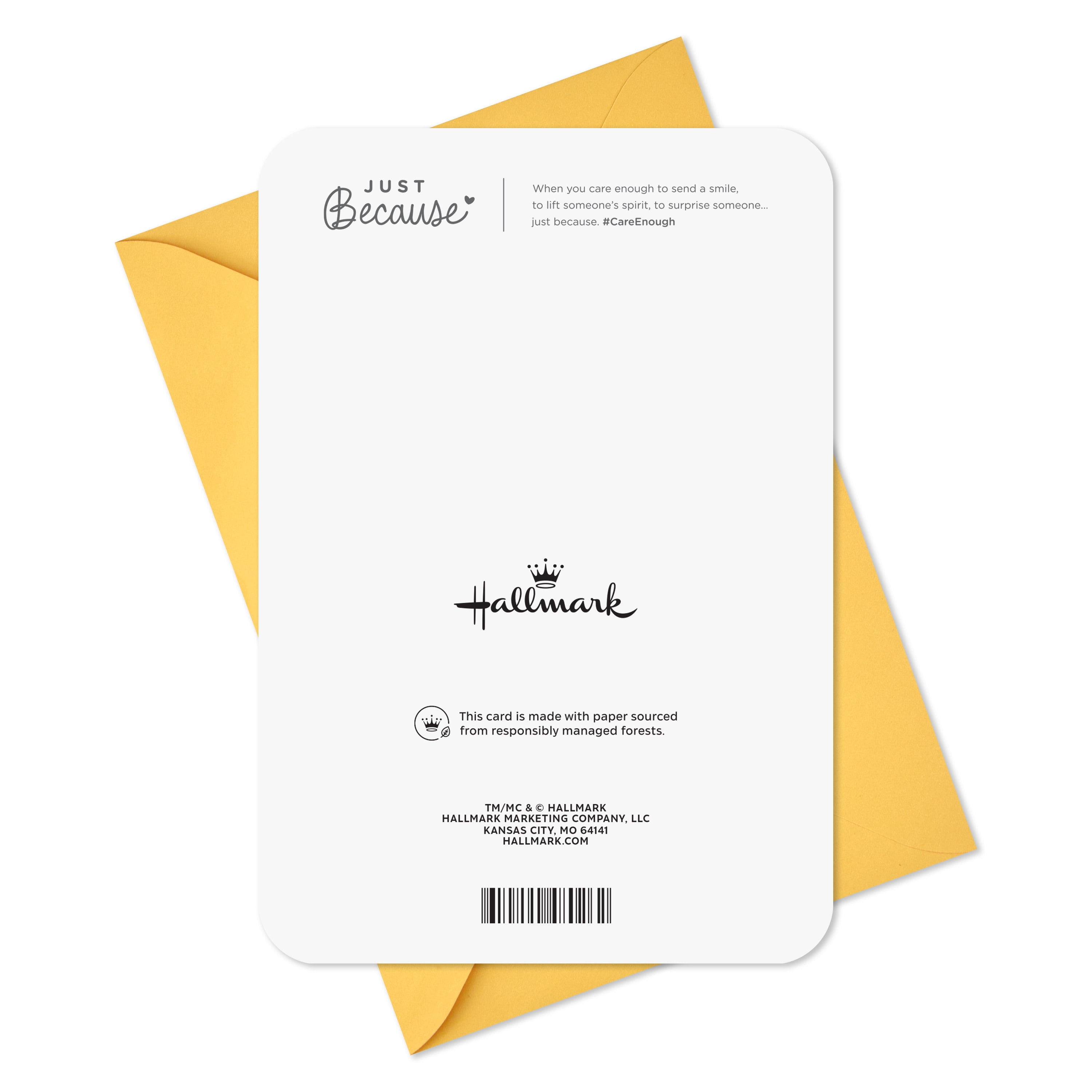 Hallmark Just Because Thank You Card (Colorful Letters Simply Said)