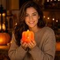 thumbnail image 6 of Halloween Decorations Pumpkin Candle Light Decoration Prop, Flameless Pumpkin Candle Decor for Halloween Parties, Festive Fall Decorations for Home, Easy to Place Anywhere, 6 of 7
