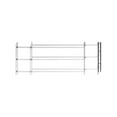thumbnail image 2 of John Sterling 1130 Series 1133 Window Guard, 24 to 42 in W, 11 in H, Steel, White, 8-11/16 in Bar, 3, 2 of 2