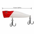thumbnail image 3 of Topwater Popper Fishing Lure, ABS Material Internal Beads 2.87 in 10g Long Casting Lifelike Bait to Catch Bass Outdoors Freshwater Saltwater Tackle Gear Tool., 3 of 6