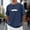 Navy, variant on WEAIXIMIUNG Mens Undershirts Tall Wet Dry Men's Summer T Shirt Crew Neck Short Sleeve Oversized T Shirt With City Print Basic Shirts Men Loose Casual Shirts Sports Shirts