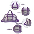 thumbnail image 3 of Transparent Short Travel Bag, Sports Gym Bag Large Capacity Hand Luggage Swimming Bag Messenger Bag,Clear Vinyl Beach Bag, Ball Game Concert Clear Tote Shoulde, Tote Bag for Women & Men, 3 of 6