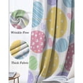 thumbnail image 3 of Easter Eggs Blackout Curtains for Bedroom Living Room Darkening Curtains 63 Inches Long Cute Colorful Spring Love Country Window Curtain 2 Panels Set Insulated Window Treatment Grommet Drapes 42"x63", 3 of 9