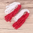 thumbnail image 3 of SHOWERORO 1Set Professional Basketball Net for All-weather Use in Red and White, 3 of 5