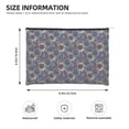 thumbnail image 3 of Zufioo Boho Style Sunflowers Design Print DuPont Paper Portable Toiletry Bag, 8.9x6.5 inch Zippered Hand-held Paper Cosmetic Bag Storage Tool Kit, 3 of 7