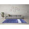 thumbnail image 3 of Ahgly Company Indoor Rectangle Abstract Blue Contemporary Area Rugs, 6' x 9', 3 of 4