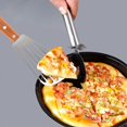thumbnail image 4 of Stainless Steel Fish Spatula Turner, Wood Handle Fish Spatula, Slotted Turner, Kitchen Metal Spatula, 4 of 5