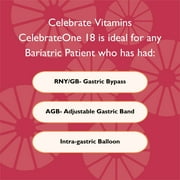 Celebrate Vitamins CelebrateONE 18 Once Daily Bariatric Multivitamin with Iron Capsules, 18 mg of Iron, 90 count