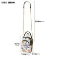 thumbnail image 2 of FORMRS Crossbody Bag for Women Quilted Travel Shoulder Cell Phone Purse with Chain Strap Handbag, Blue Retro Flower, 2 of 7