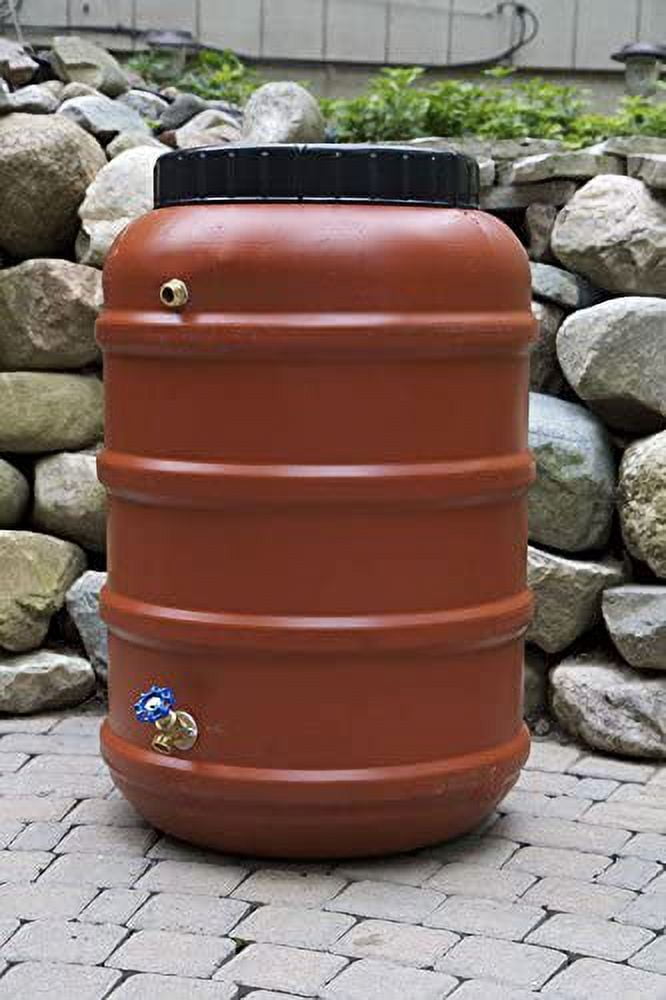 Rain Barrel, DIY Kit, Upcycled Food Grade Barrel, 58 Gallon Size