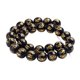 thumbnail image 5 of 1 hebra de de obsidiana espaciadoras intermedias artesanales decorativas Baoblaze Perlas de obsidiana espaciador, 5 of 7