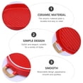 thumbnail image 4 of 1pc Simple Dessert Plate Fruit Plate Ceramic Plate Kitchen Salad Dish, 4 of 8