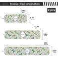 thumbnail image 4 of Coolnut 2 Pack Faucet Mat Splash Guard for Kitchen Sink,Mexican Lizards 30x5 Inch Super Absorbent Microfiber Sink Protector Mat, Kitchen Sink Mat Machine Washable Kitchen Sink Accessories, 4 of 7