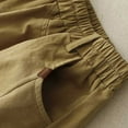 thumbnail image 5 of Maoxin Womens Skirts Women‘s Casual Loose High Waisted Mid Length Pleated Split Button Pocket Skirt ,Khaki,M, 5 of 6