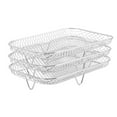 thumbnail image 1 of 3PCS Fryer Rack Set, 304 Stainless Steel, Stackable Multi Layer Dehydrator Rack for Cosori,Vortex, Versatile Design, Convenient Side, Crispier, 1 of 7
