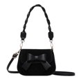 thumbnail image 3 of Bolso Hombro Ante para Mujer Nube Con Correa Ajustable Compras Fruncido (marrón), 3 of 8