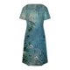 thumbnail image 5 of Vestido Corto de Verano Moda Gradiente Corto de Manga en V Cuello Vestido Casual, Poliéster Ligero de Verano, Lavado de Manos, 5 of 9