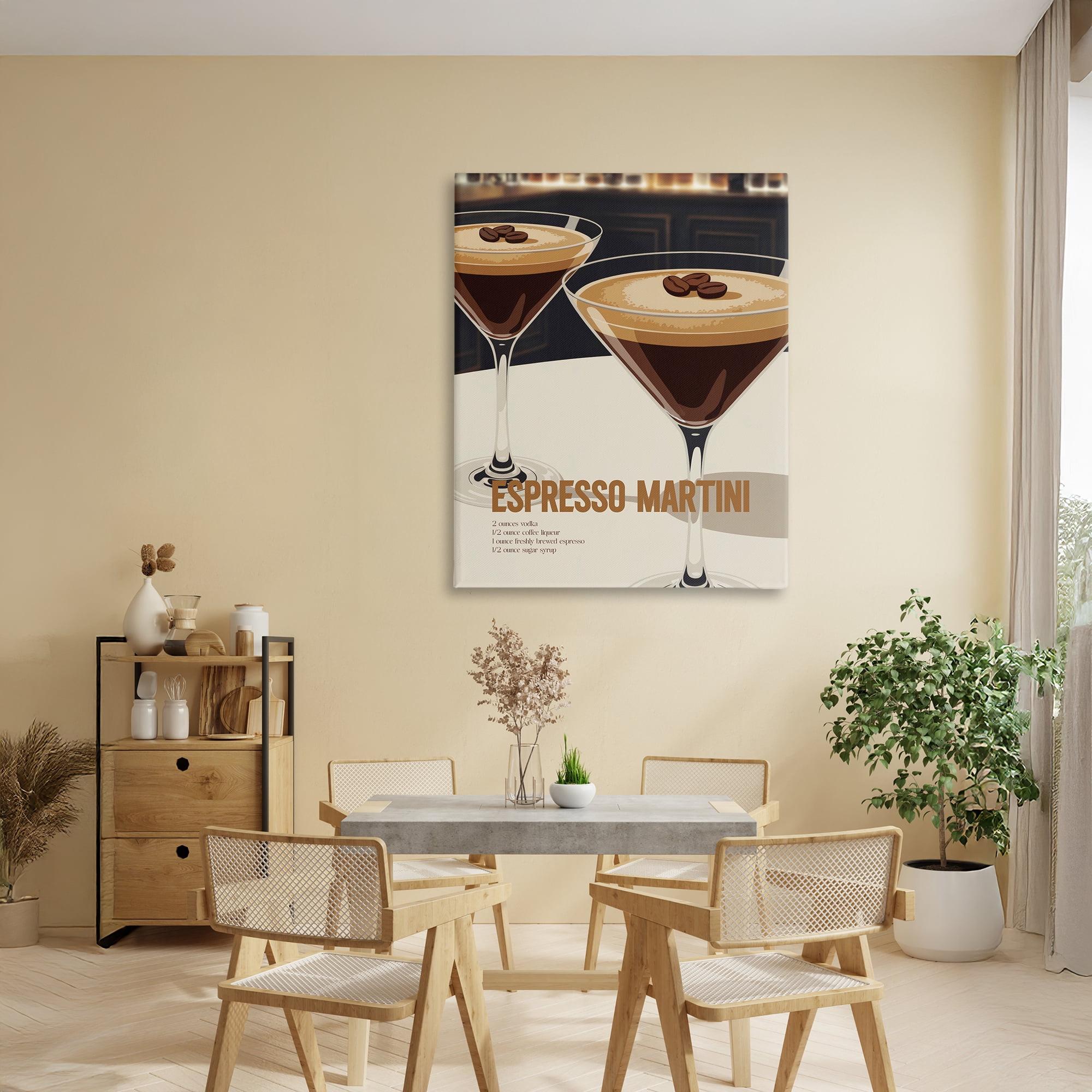 Stupell Industries Sleek Modern Espresso Martini Canvas Wall Art, design by Andreas Magnusson