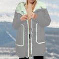 thumbnail image 4 of jtjvou Women Winter Coats with Hood Fleece Lined Thickened Jacket 2025 Long Sleeve Full Zipper Outwear with Pocket Silver XL, 4 of 4