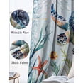 thumbnail image 3 of Sea Turtle Coastal Blackout Curtains for Bedroom Living Room Darkening Curtains 63 Inches Long Summer Beach Coral Ocean Nautical Window Curtain 2 Panels Set Window Treatment Grommet Drapes 52"x63", 3 of 9