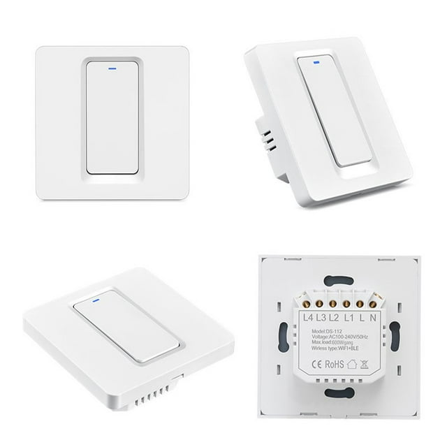 Zigbee Interrupteur Intelligent 600W 86 Type Panneau 1-2-3 Voies Contrôle Vocal pour Cellulaire