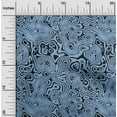 thumbnail image 2 of oneOone Viscose Jersey Blue Fabric Moire Diy Clothing Quilting Fabric Print Fabric By Yard 60 Inch Wide, 2 of 4