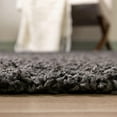 thumbnail image 3 of Unique Loom Solo Solid Shag Collection Area Modern Plush Rug Lush & Soft, 7 ft 0 x 10 ft 0, Graphite Gray, 3 of 5