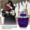 thumbnail image 4 of Purple Urns for Ashes Adult Male/Female - Cremation Urns for Mom - Burial Purple Theme Funeral Urn with Secure Lid - Dad Urn for Ashes Adult Male10inch, Large - 1Pcs, 4 of 6