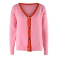 thumbnail image 4 of Fesfesfes Women Sweater Tops Cardigan Outwear Coat Sleeve Long Sleeve Sweater Coat Tops on, 4 of 8