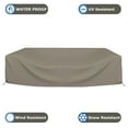 thumbnail image 5 of COVERS&ALL Patio Sectional Sofa Set Cover - Heavyduty 12 Oz. Waterproof, Durable Outdoor Furniture Table & Chair Set Cover with Airpockets & Drawstring (54" W x 54D x 28" H, Beige), 5 of 8