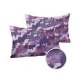 thumbnail image 2 of Camouflage Purple Outdoor Pillow Covers Waterproof Throw Pillow Cover 20x12in Set of 2,Rectangle Decorative Pillowcases Cushion Case for Patio Sofa Couch,Camo Military Abstract Army, 2 of 7