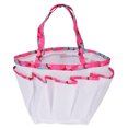 thumbnail image 1 of Mesh Tote Bag, Toiletry Storage Bag Wear Resistant Multiple Pockets PVC Material Large Capacity With Buckle For Beach Swimming For Travel Outside White, 1 of 8