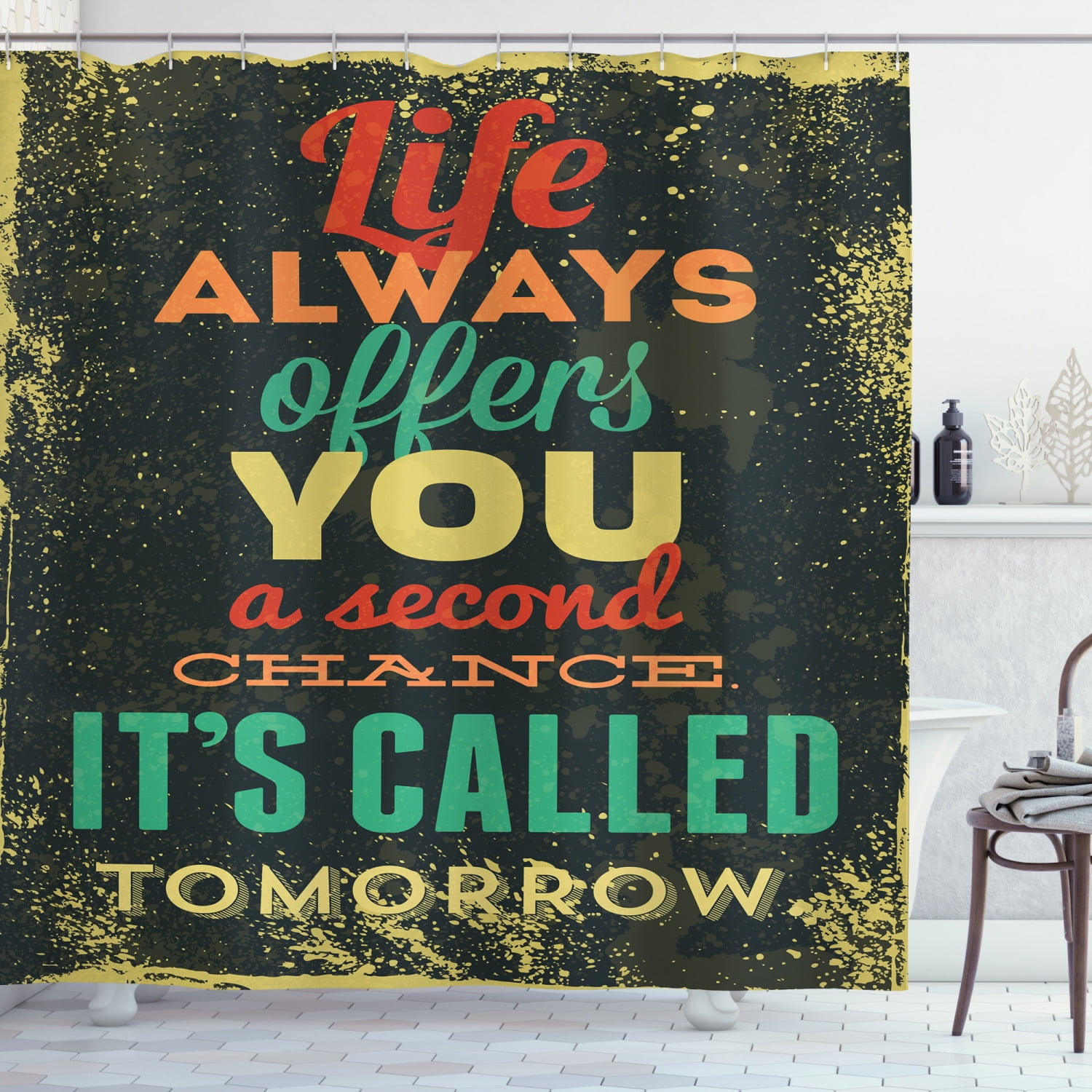 Inspirational Shower Curtain Set, 