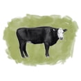 thumbnail image 3 of Popp, Grace 24x20 Black Modern Framed Museum Art Print Titled - Hereford Graze I, 3 of 5