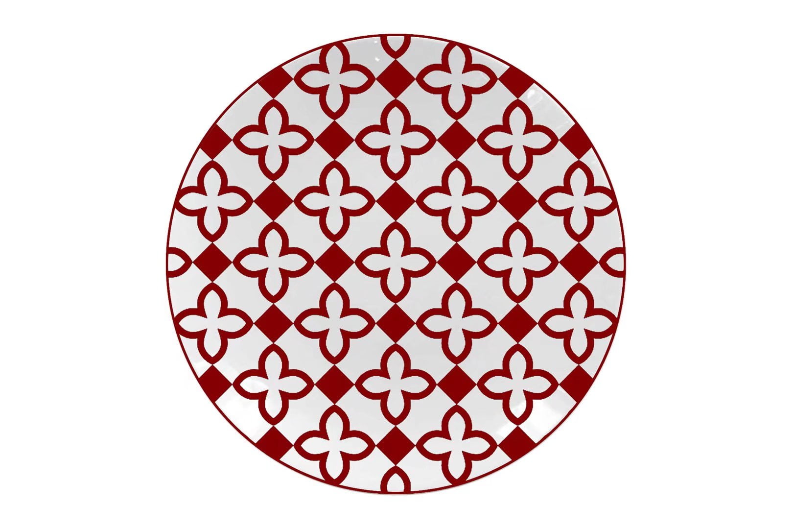 Mainstays Chiara 4 Piece Stoneware Round Red Salad Plates